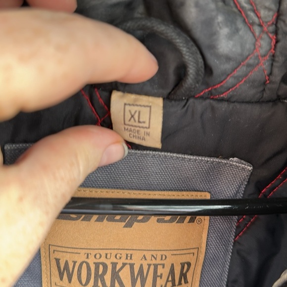 Vintage Snap-On Mens Heavyweight Canvas Workwear Jacket Black/Grey Size XL - Picture 6 of 15